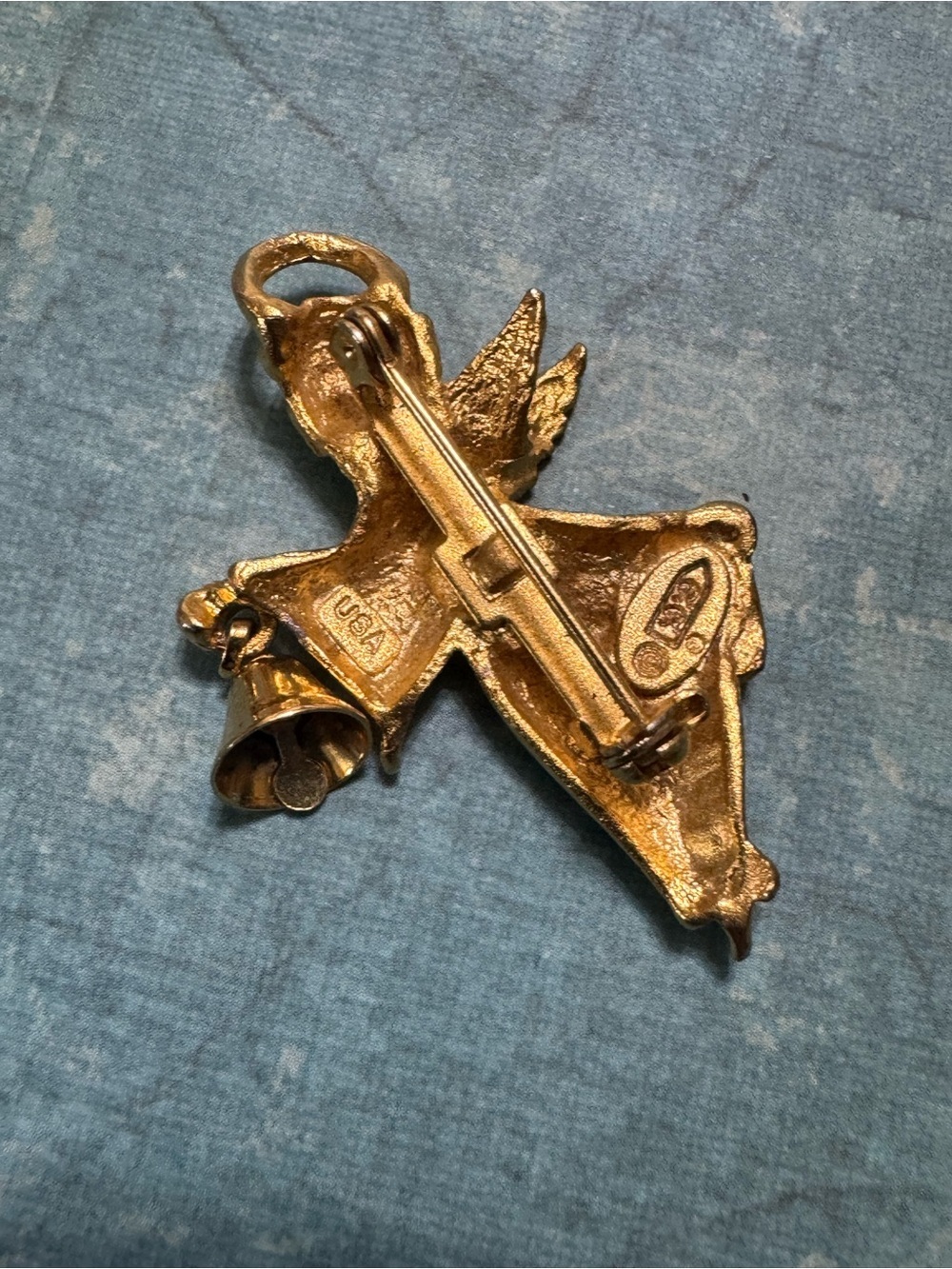 VINTAGE ROBIN RUSH ANGEL BROOCH - Picture 5 of 7